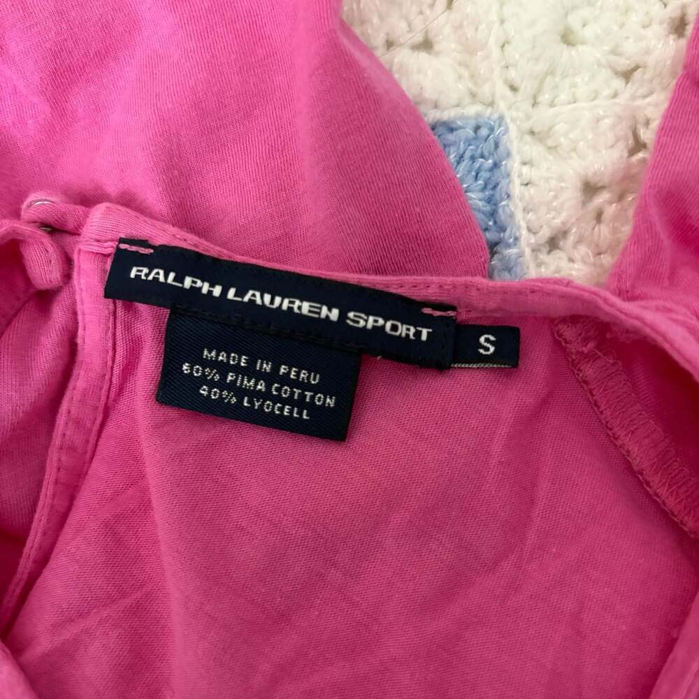 Ralph Lauren Sport Pink Ruffled Sleeveless Top Size Small - Picture 4 of 7